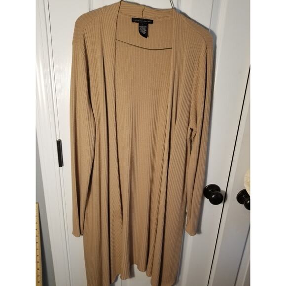 Grace Elements Brown Long Sleeve Open Front Cardigan Women's Size Large L - Picture 1 of 6